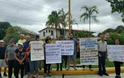 CAC Carabobo protesta por constantes fallas eléctricas